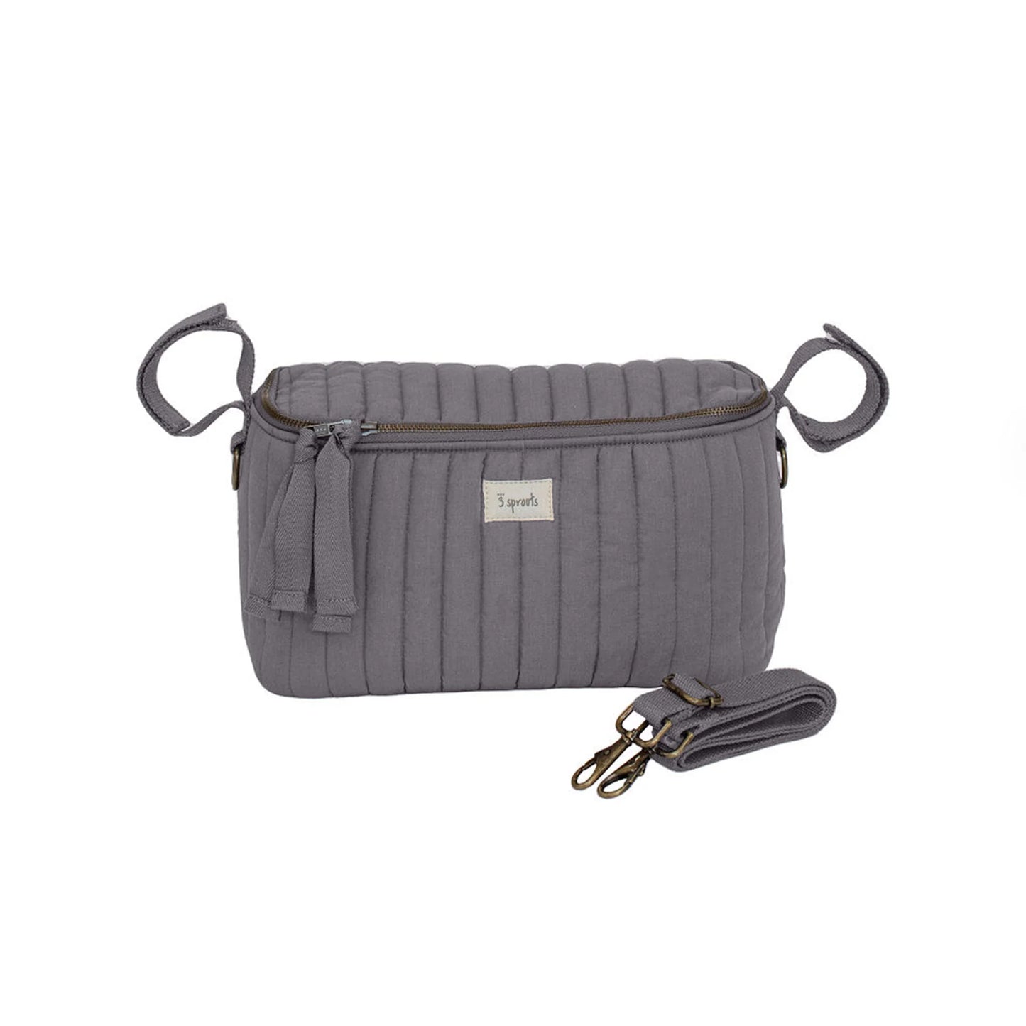 3 Sprouts Quilted Stroller Organizer- Charcoal