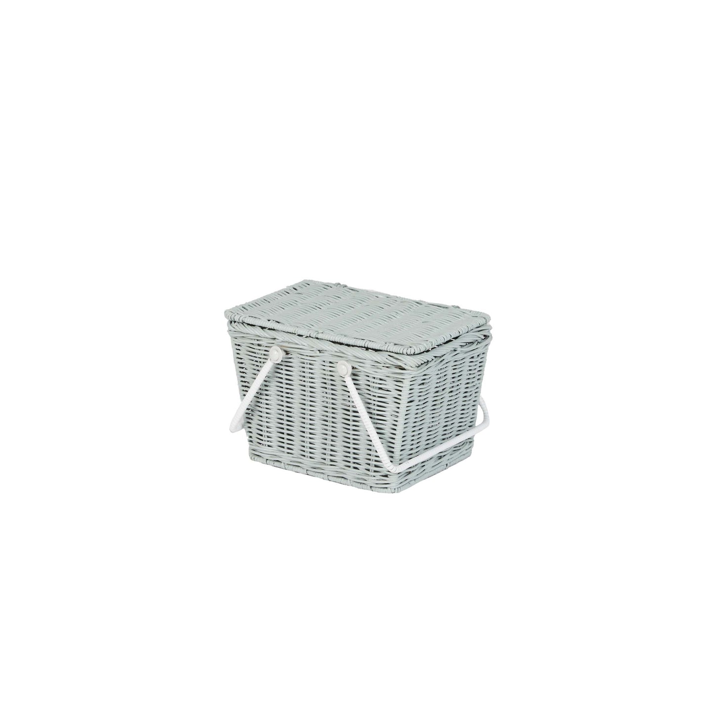 Olli Ella Piki Rattan Basket - Vintage Blue