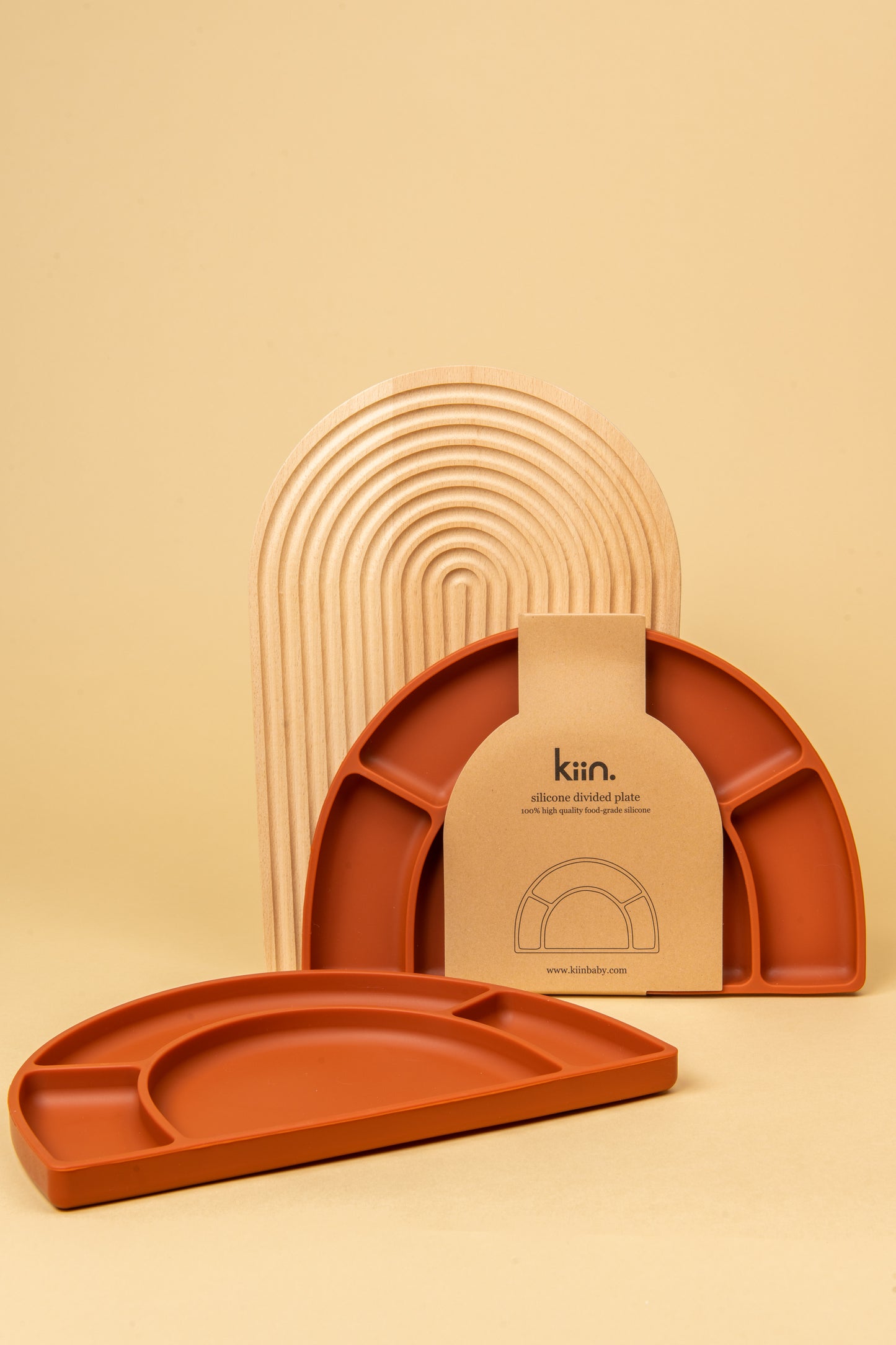 Kiin Baby Silicone Divided Plate