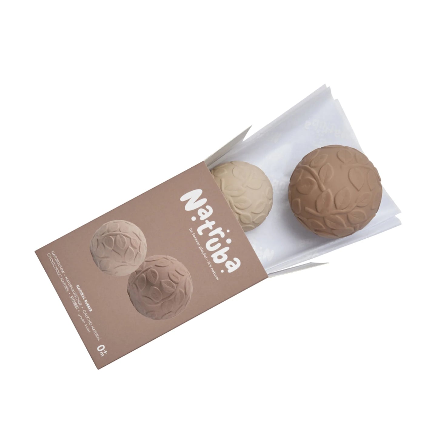 Natruba Leaf Sensory Ball set- Earth | 2-pack