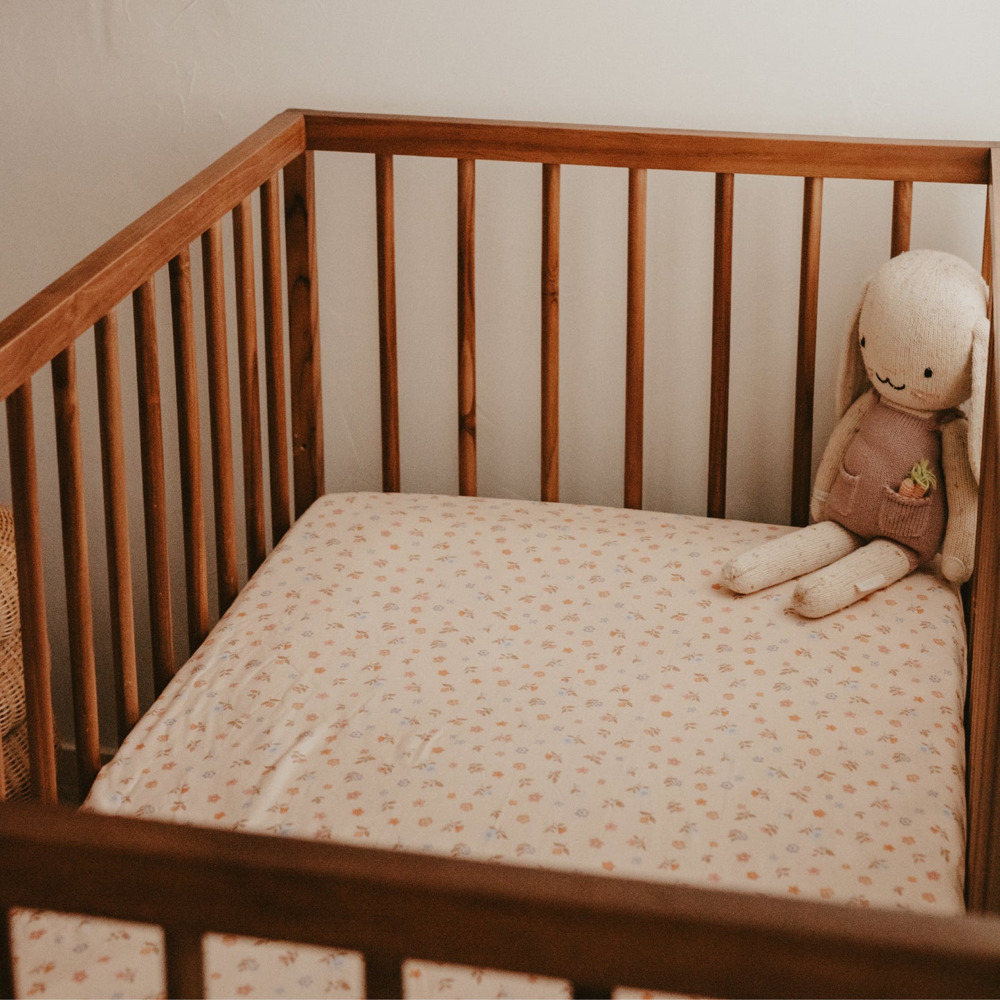 Fox & Fallow Organic Fitted Cot Sheet- Meadow