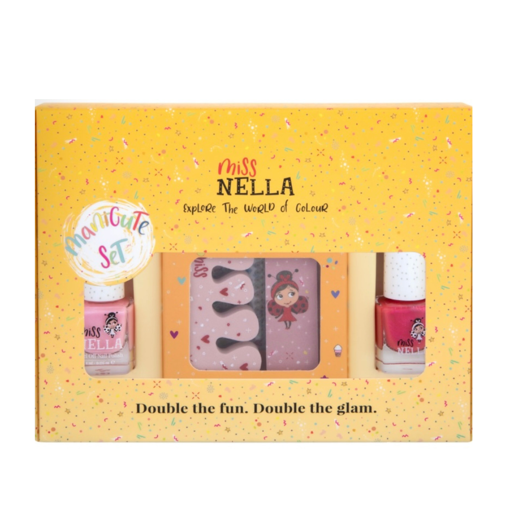 Miss Nella Manicute Set - Cheeky Bunny & Tickle me Pink