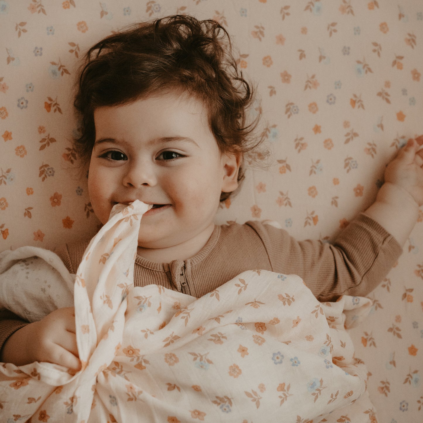 Fox & Fallow Organic Fitted Cot Sheet- Meadow