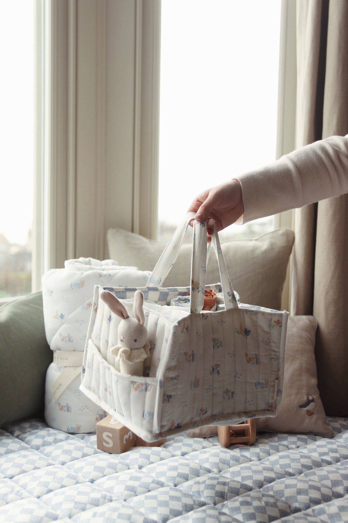 Avery Row Nappy Caddy - Coastline