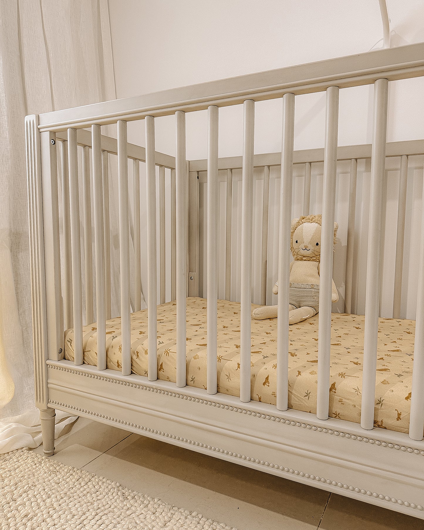 Fox & Fallow Organic Fitted Cot Sheet- Little Leopards