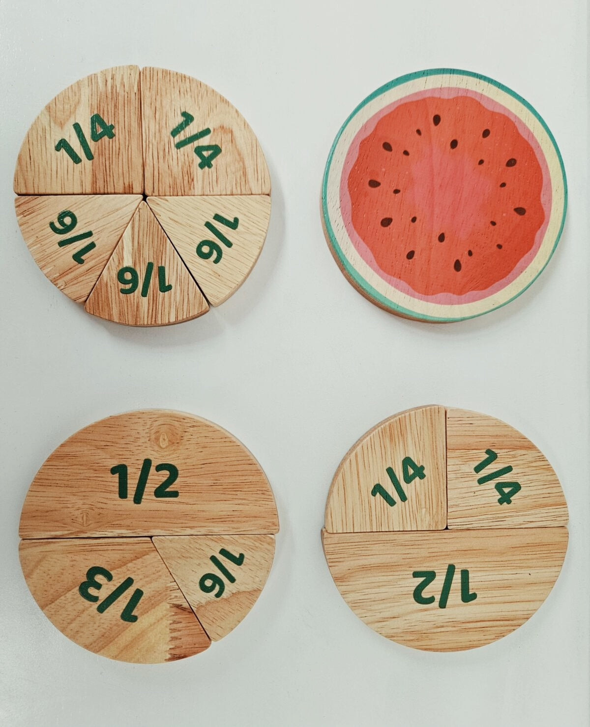Qtoys Watermelon Fraction Set