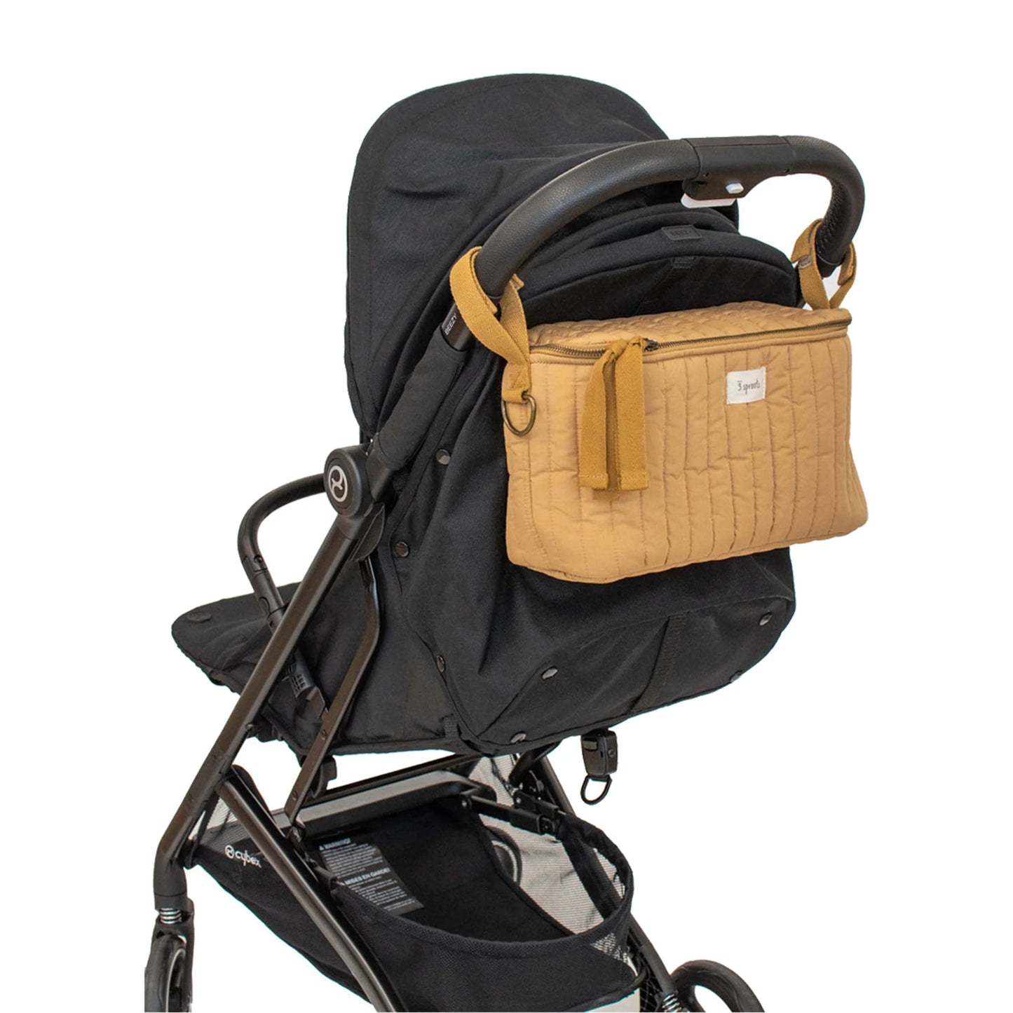 3 Sprouts Quilted Stroller Organizer- Mustard