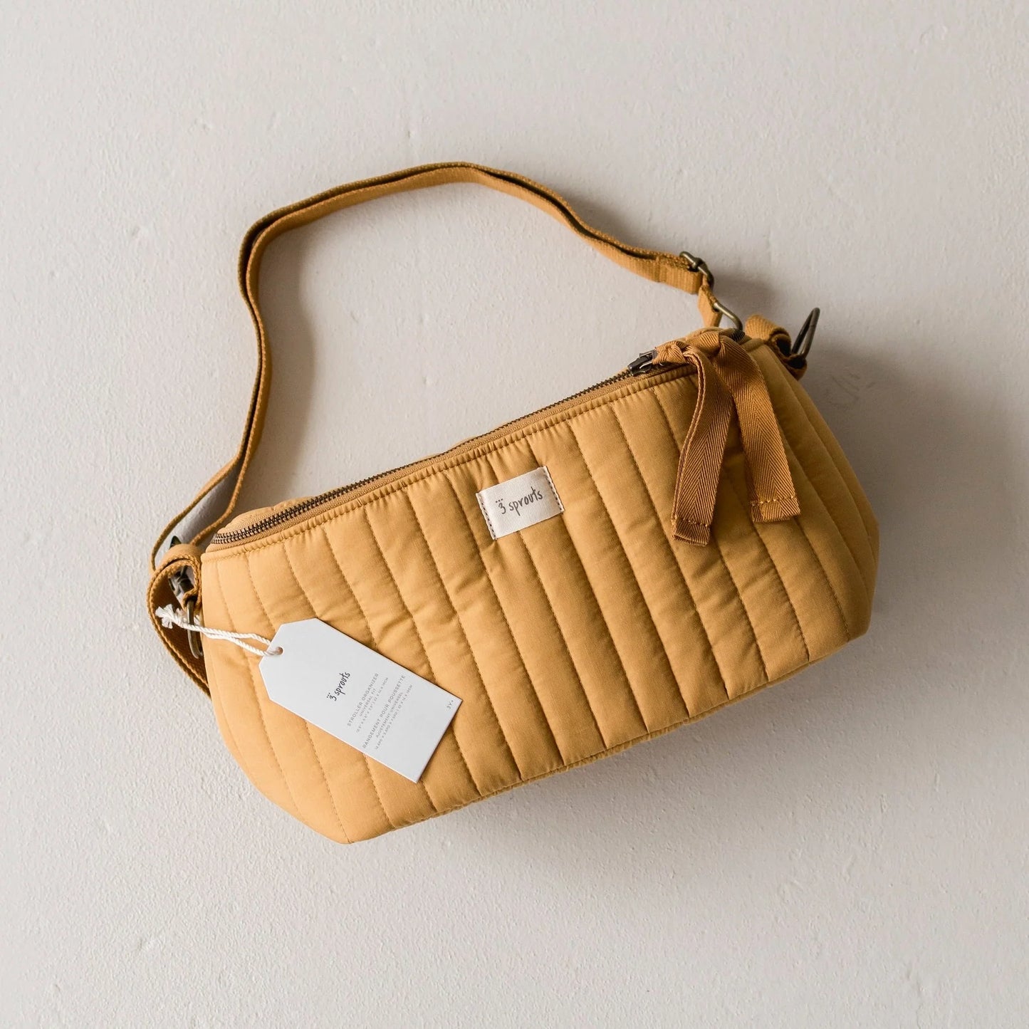 3 Sprouts Quilted Stroller Organizer- Mustard