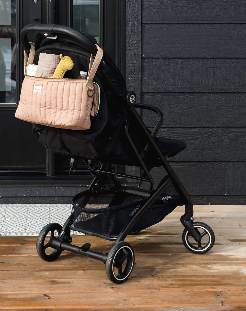 3 Sprouts Quilted Stroller Organizer- Clay