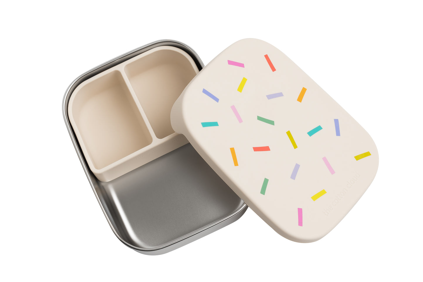 The Cotton Cloud stainless steel lunch box- Confetti