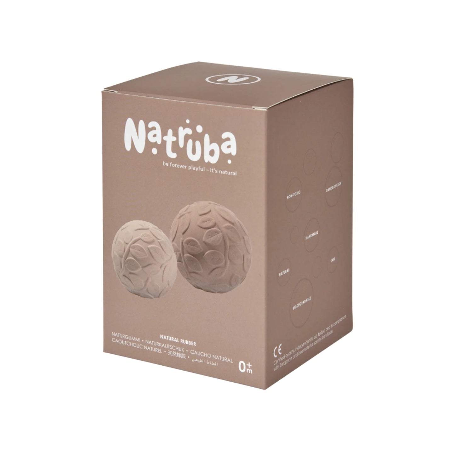 Natruba Leaf Sensory Ball set- Earth | 2-pack