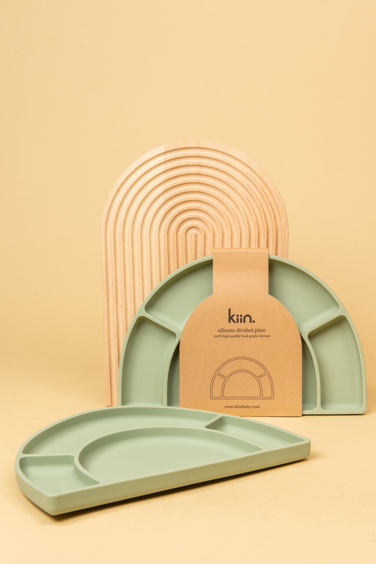 Kiin Baby Silicone Divided Plate