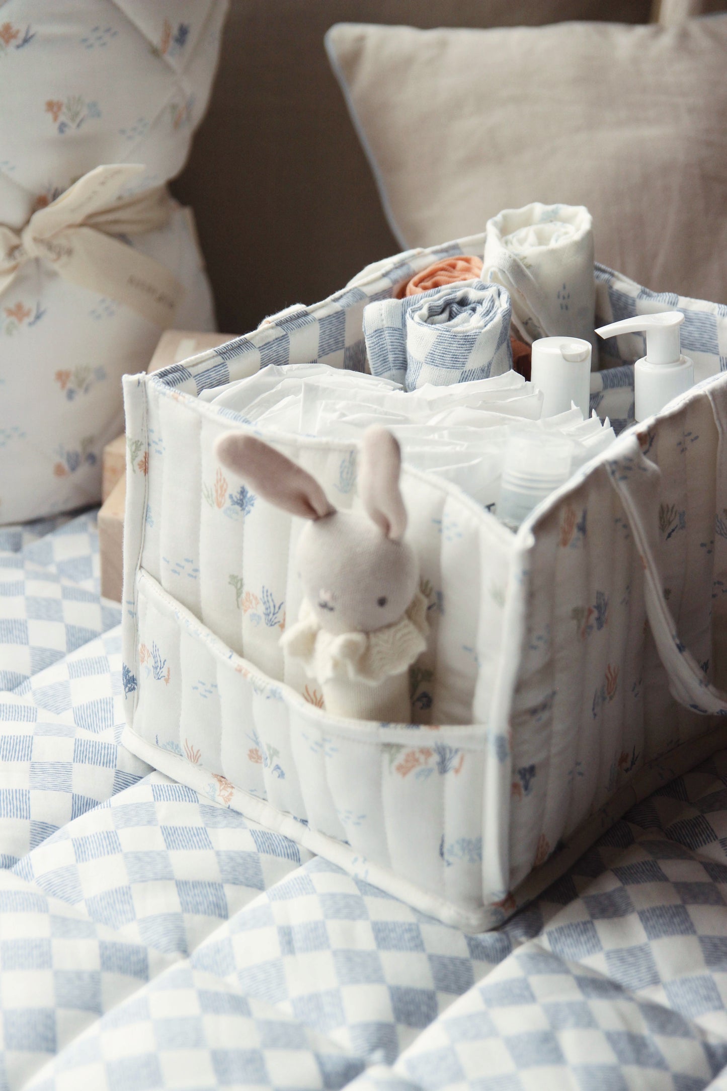 Avery Row Nappy Caddy - Coastline