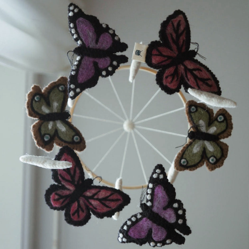 Gamcha Butterfly Baby Mobile- Pastels