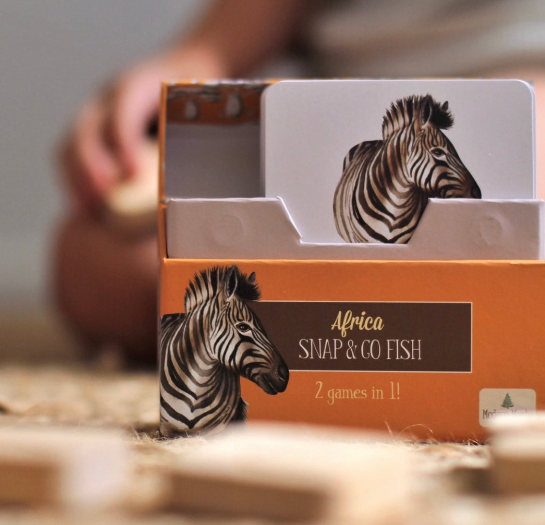 Modern Monty Africa snap & go fish (2 card games in 1)