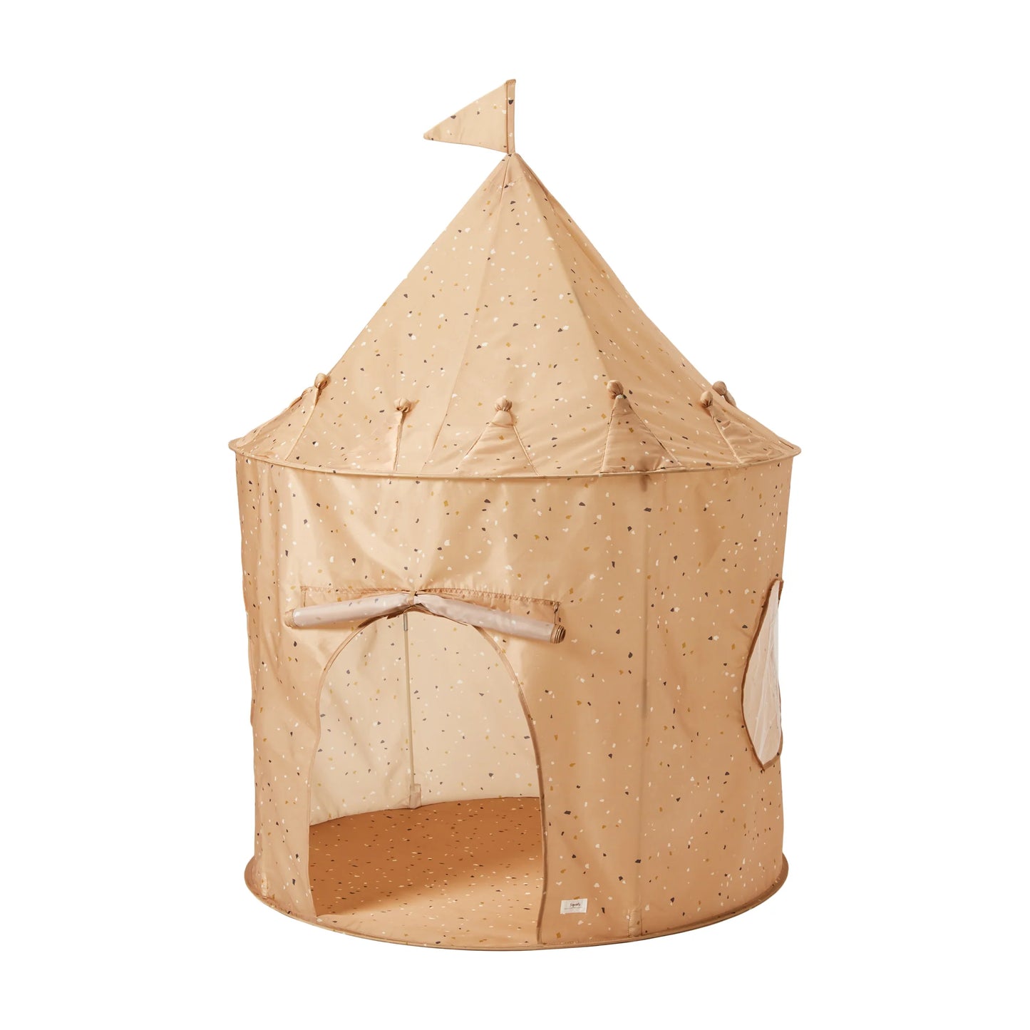 3 Sprouts recycled fabric play tent- Terrazzo Clay