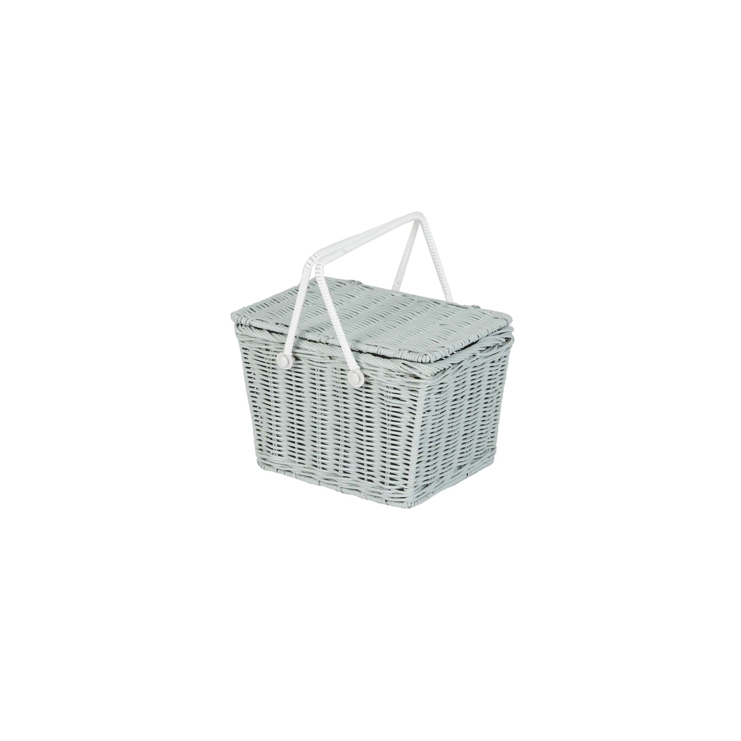 Olli Ella Piki Rattan Basket - Vintage Blue