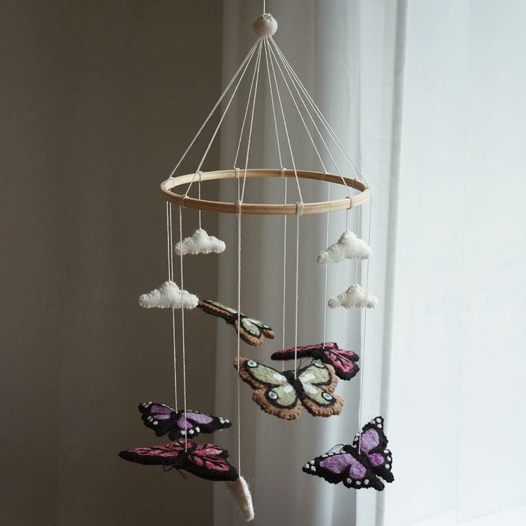 Gamcha Butterfly Baby Mobile- Pastels