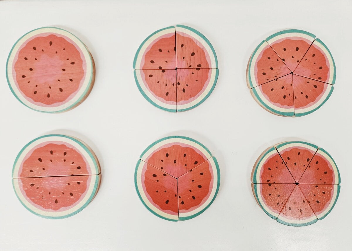 Qtoys Watermelon Fraction Set