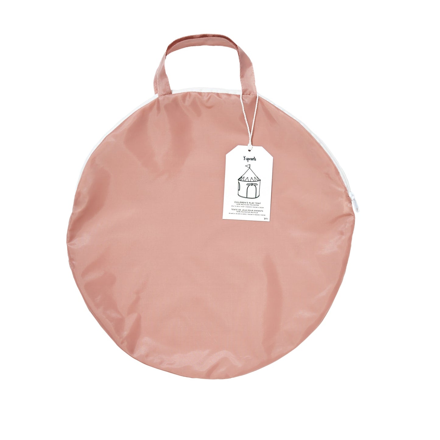 3 Sprouts recycled fabric play tent- Pink
