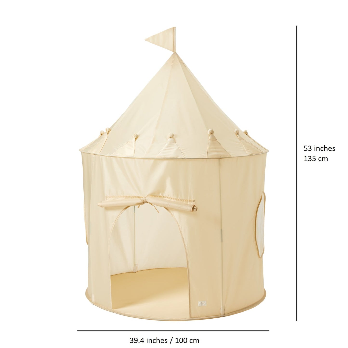 3 Sprouts recycled fabric play tent- Beige