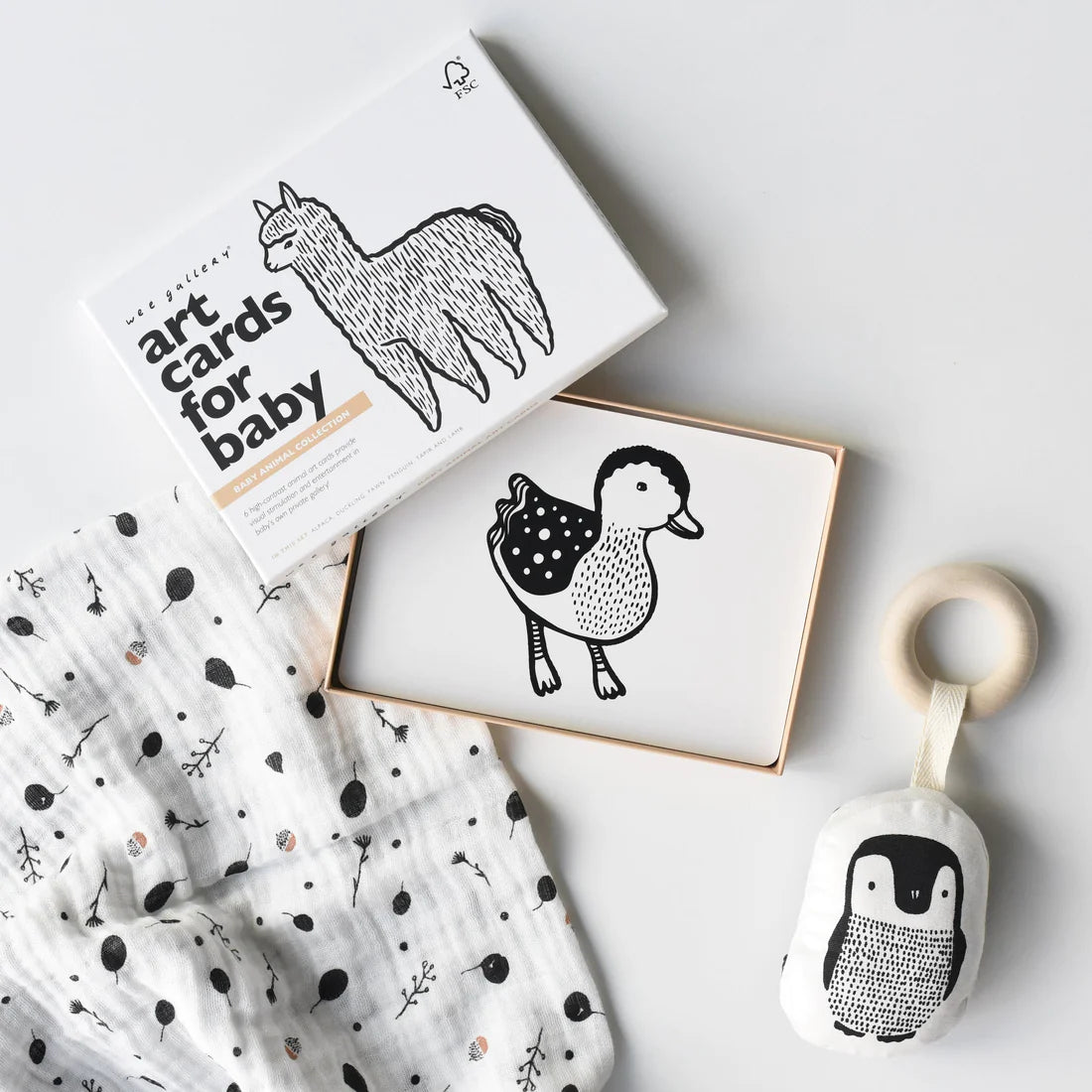 Wee Gallery Little Naturalist Gift Set- Baby Animals