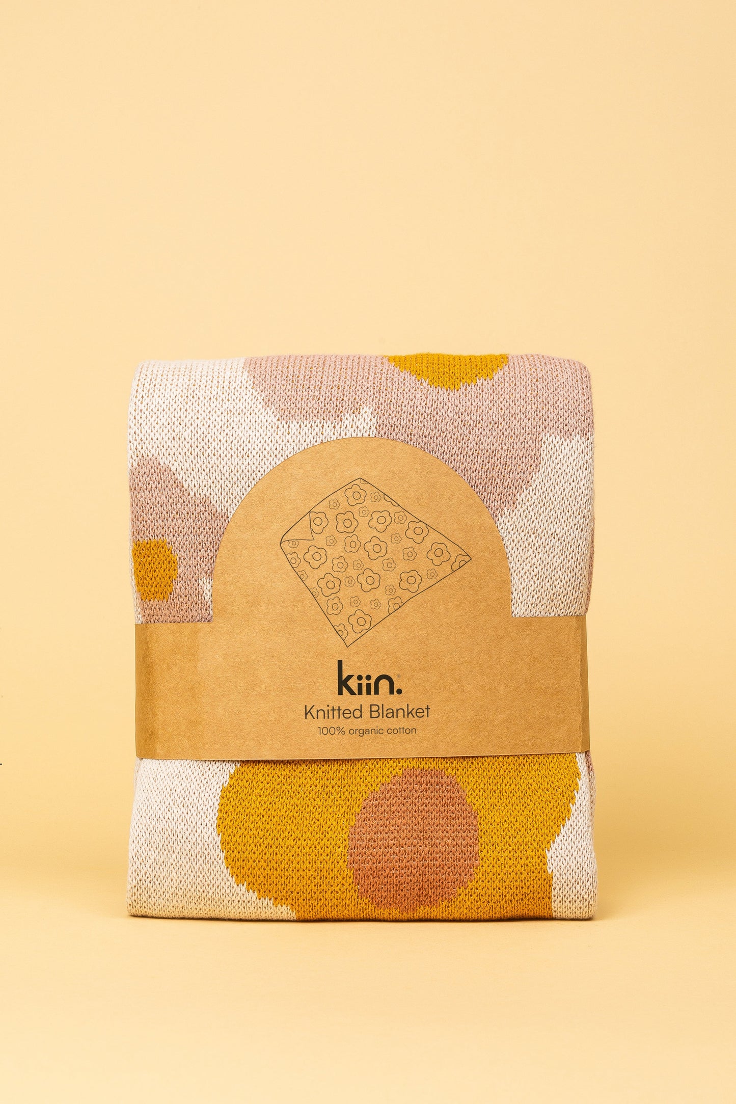 Kiin Baby Organic Cotton Knitted Blanket- Bloom