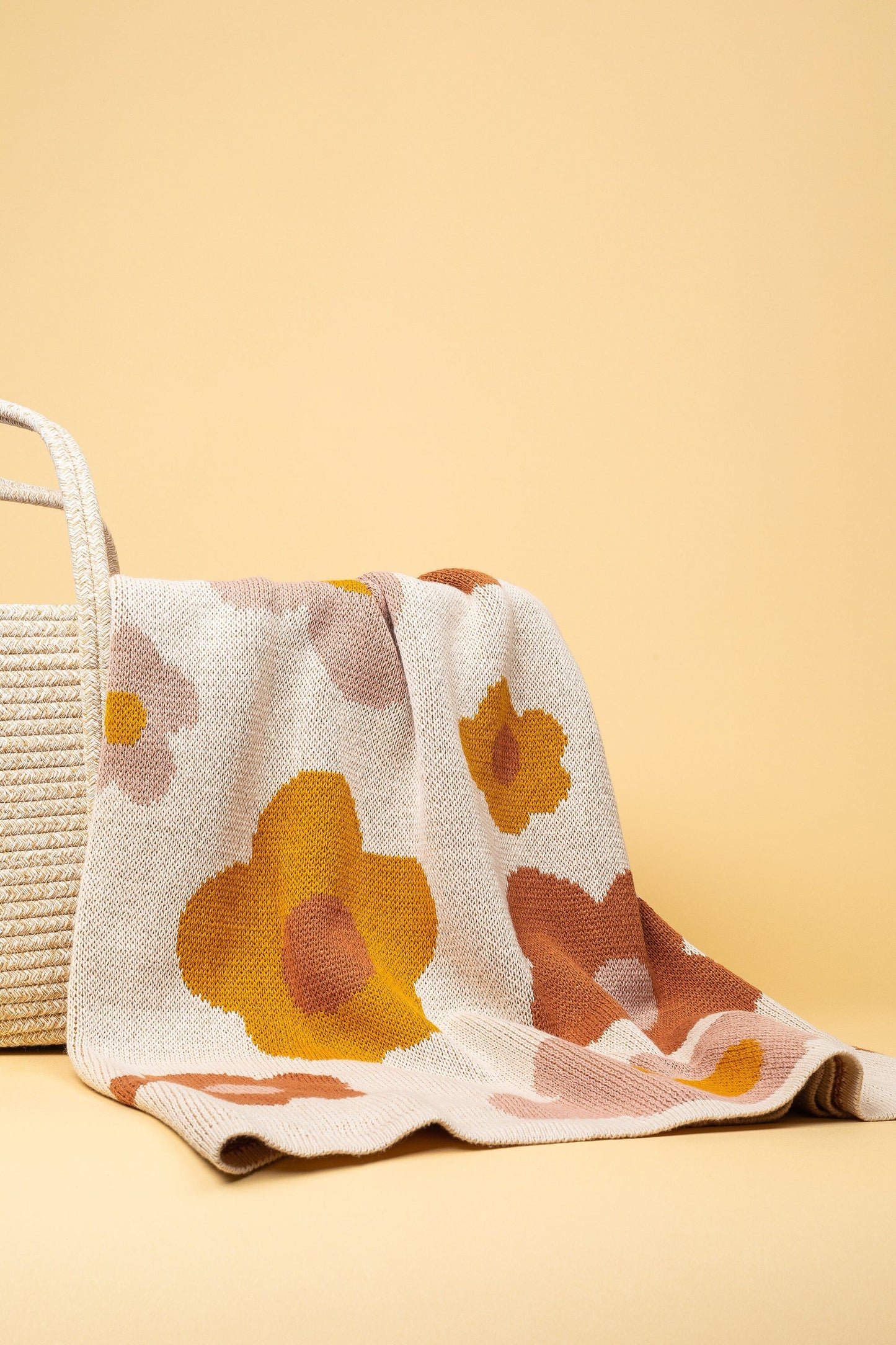 Kiin Baby Organic Cotton Knitted Blanket- Bloom