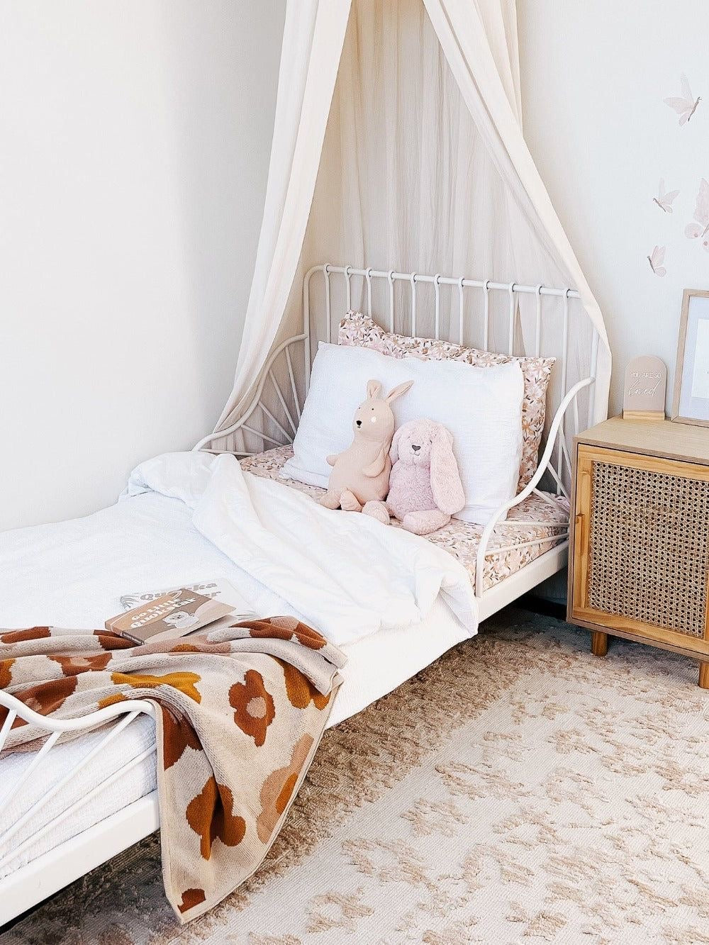 Kiin Baby Organic Cotton Knitted Blanket- Bloom