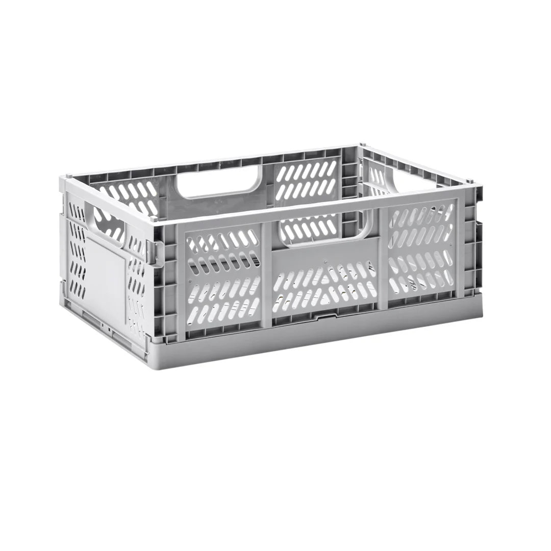 3 Sprouts Modern folding crate - Light Gray - 2 sizes available