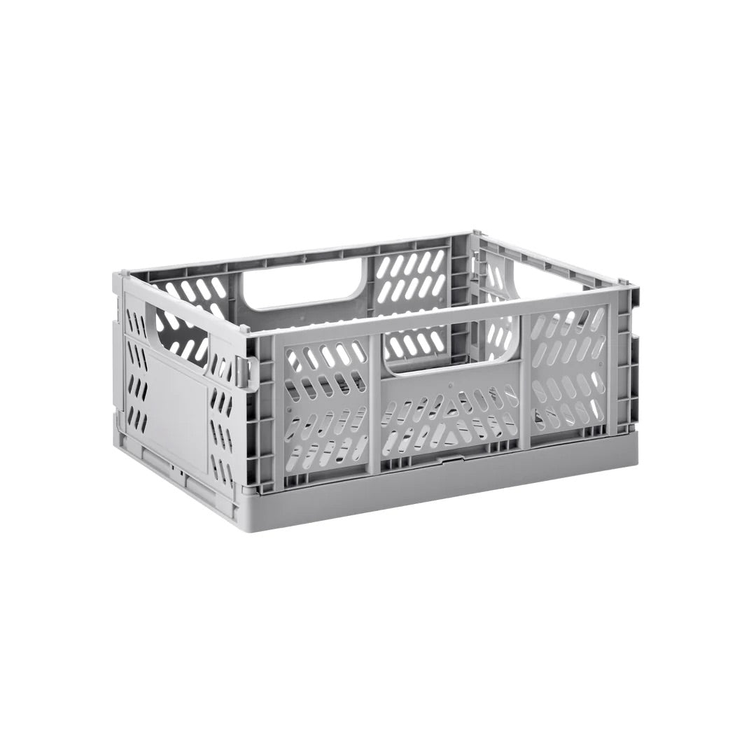 3 Sprouts Modern folding crate - Light Gray - 2 sizes available