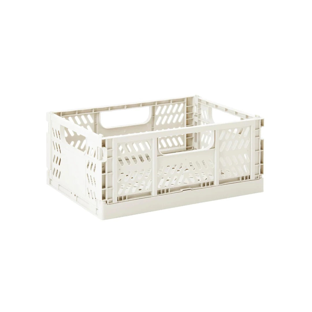 3 Sprouts Modern folding crate - Cream - 2 sizes available