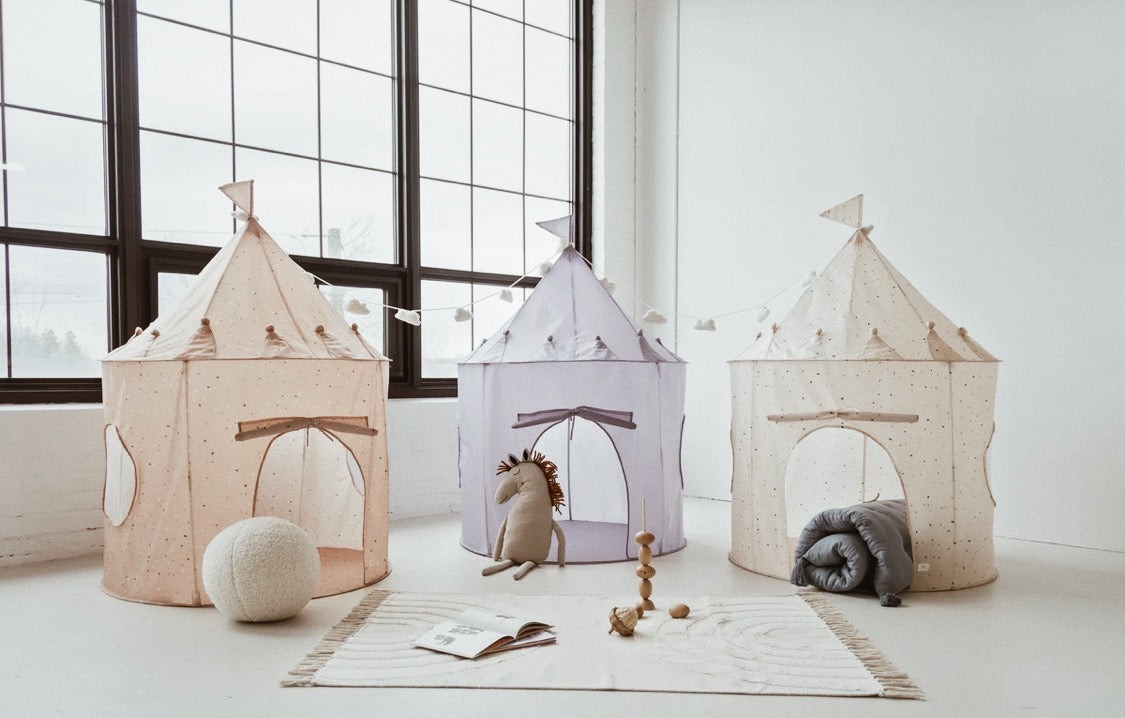 3 Sprouts recycled fabric play tent- Beige