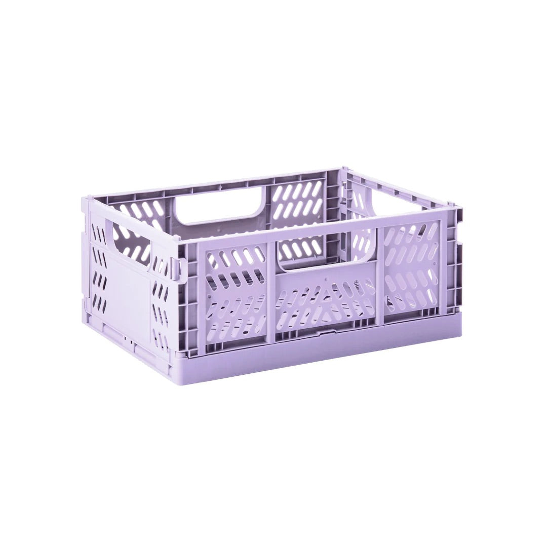 3 Sprouts Modern folding crate - lilac - 2 sizes available