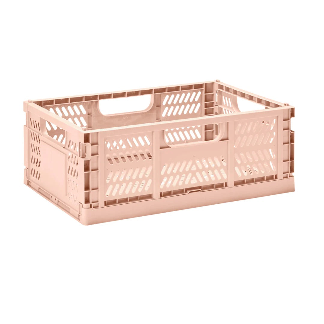 3 Sprouts Modern folding crate - Clay - 2 sizes available