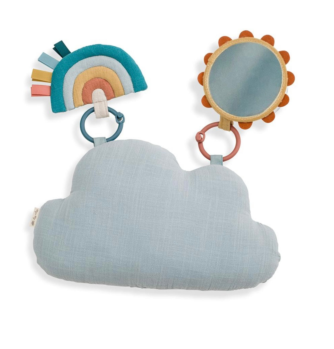 Bitzy Bespoke™ Ritzy Tummy Time Play Mat- Rainbow