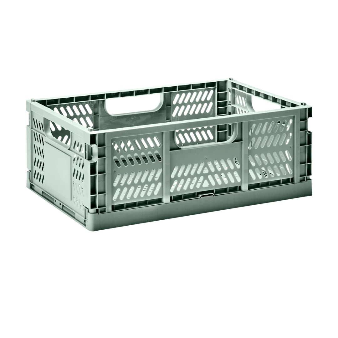 3 Sprouts Modern folding crate - Green - 2 sizes available
