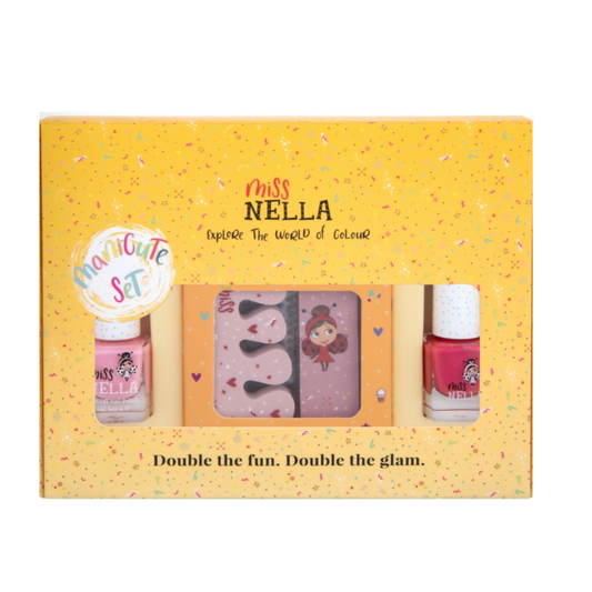 Miss Nella Manicute Set - Cheeky Bunny & Tickle me Pink *LAST ONE*