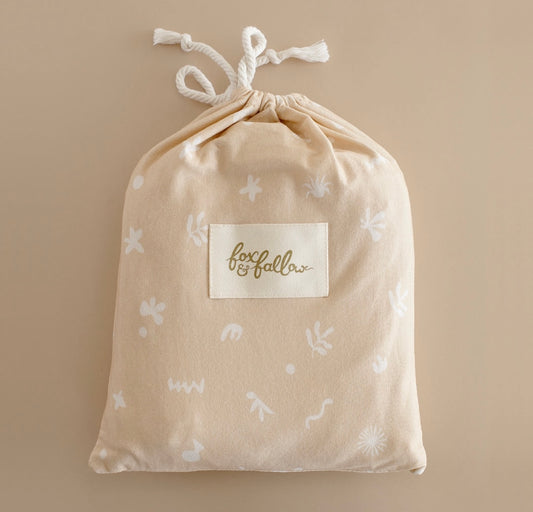 Fox & Fallow Organic Fitted Cot Sheet- Fresco