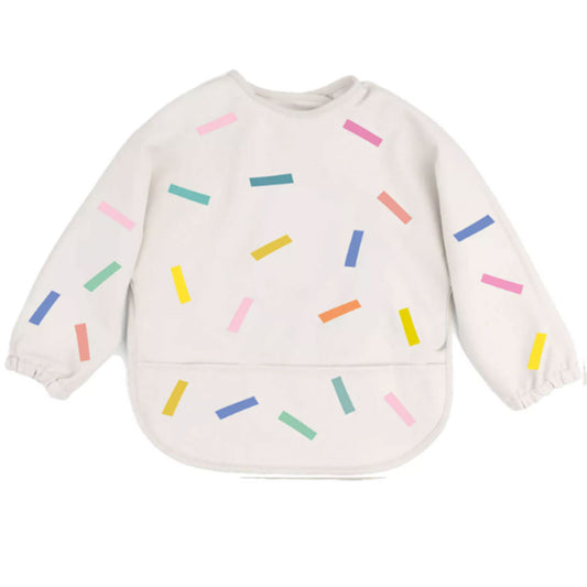 The Cotton Cloud Long Sleeve Bib- Confetti