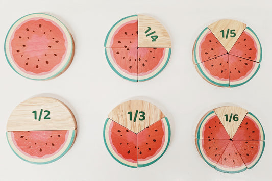 Watermelon Fraction Set