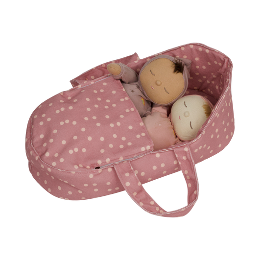 Olli Ella Dinkum Dolls Carry Cot - Polka Dot