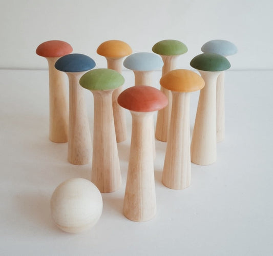 Mushroom Bowling Toy