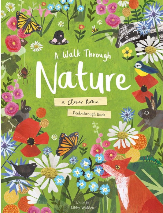 A walk through Nature: Peek-through book