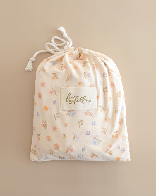 Fox & Fallow Organic Fitted Cot Sheet- Meadow