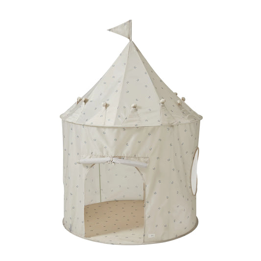 3 Sprouts recycled fabric play tent- Blueberry Taupe