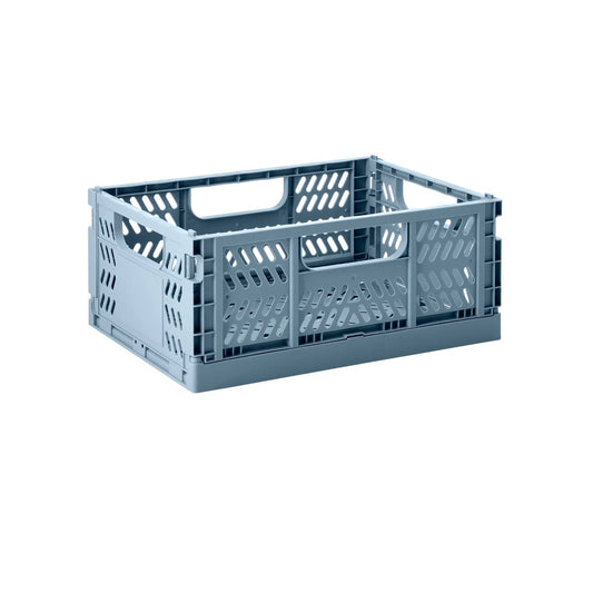 3 Sprouts Modern folding crate - blue - 2 sizes available