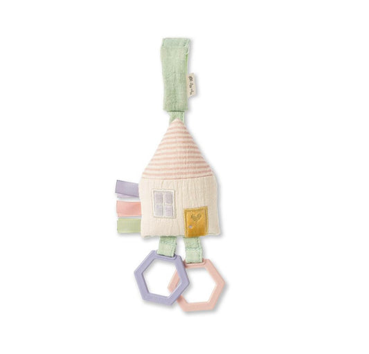 Bitzy Bespoke Ritzy Jingle™ Attachable Travel Toy- Cottage