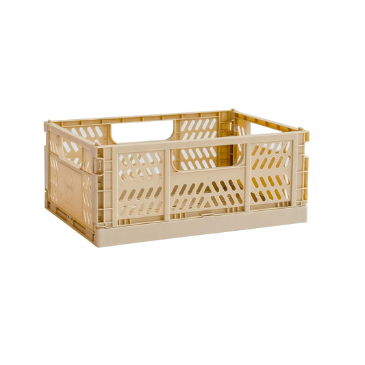 3 Sprouts Modern folding crate - sand - 2 sizes available