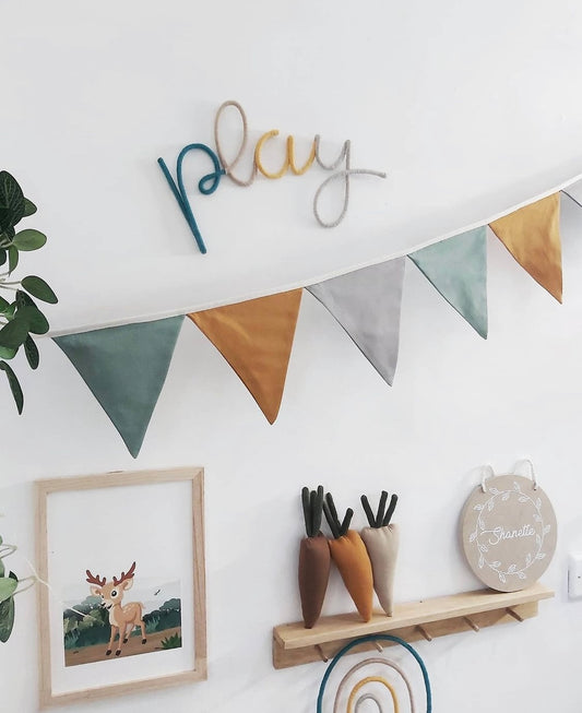 EXCLUSIVELY HANDMADE Garland Bunting banner